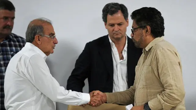 Iván Márquez foi o chefe da equipenegociação das Farc nas negociaçõespazHavana.