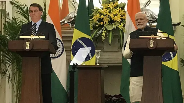 Bolsonaro e Modi