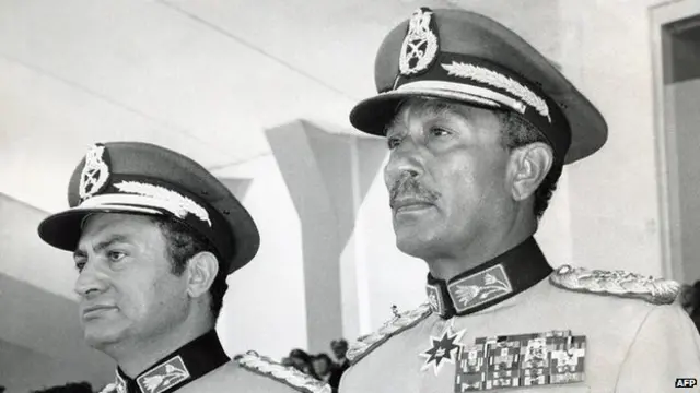 Хосни Мубарак и Анвар Садат