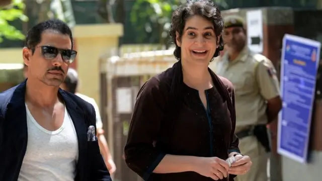 रॉबर्ट वार्डा आणि प्रियांका गांधी