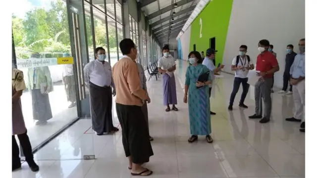 အင်းလျားလိတ် ကိုဗစ် စင်တာကို လူနာ ၇၀၀ ခန့်အထိကုနိုင်အောင် ပြင်ဆင်ထား