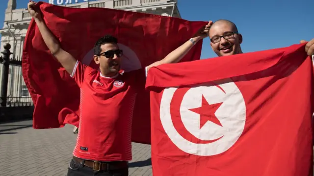 Les supporteurs de l'équipe nationale de football de Tunisie