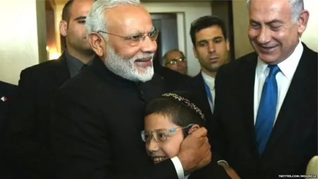 मोशे की मोदी से मुलाकात