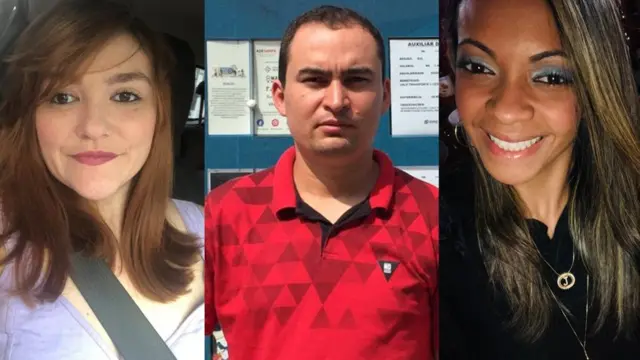 Blanca Monje Uribe, Rosivaldo da Silva e Jéssica dos Santos perderam o emprego recentemente