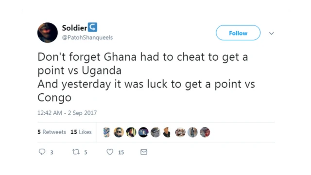 Twwets from the game