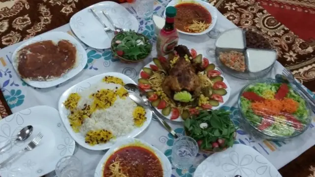 سفره غذای ایرانی