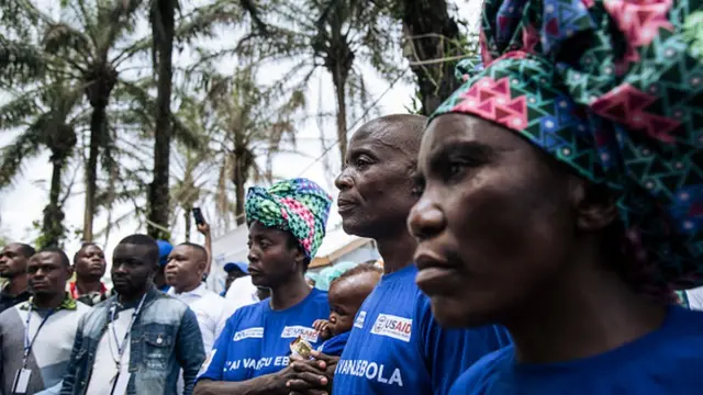 Funcionários da saúde no Congo