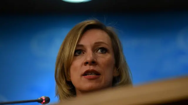 María Zajárova, vocera del Ministerio del Exterior ruso.