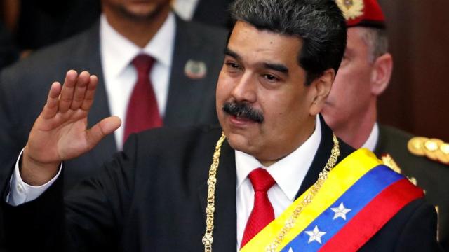 Venezuela's President Nicolas Maduro attends a ceremony