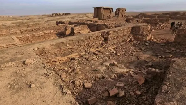 الدمار في موقع مدينة نمرود العراقية الأثرية