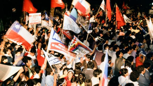 Celebración tras las elecciones presidenciales de 1989.