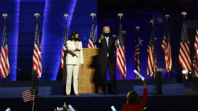Biden and Harris speak