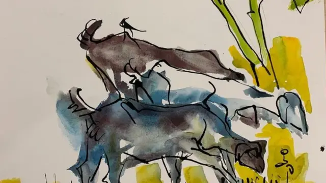 ஓவியர் என்.எஸ்.மனோகரன்