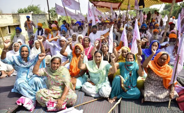 किसानों का प्रदर्शन