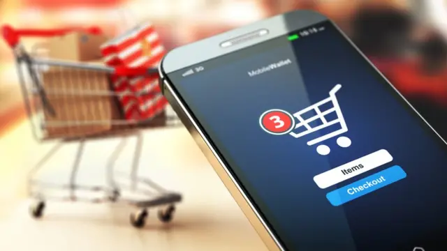 Compra por internet.