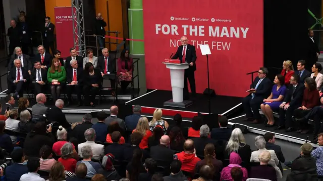 英国工党领袖科尔宾在5月16日推出竞选纲领