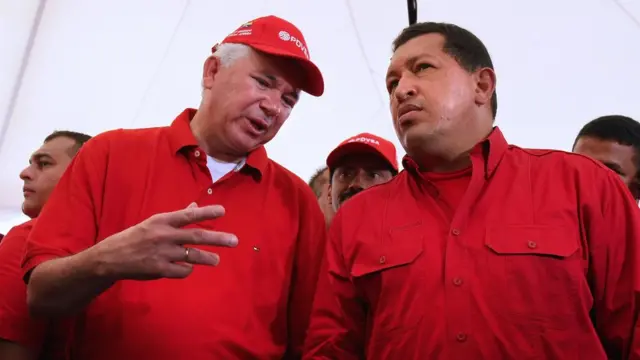 Rafael Ramírez y Hugo Chávez