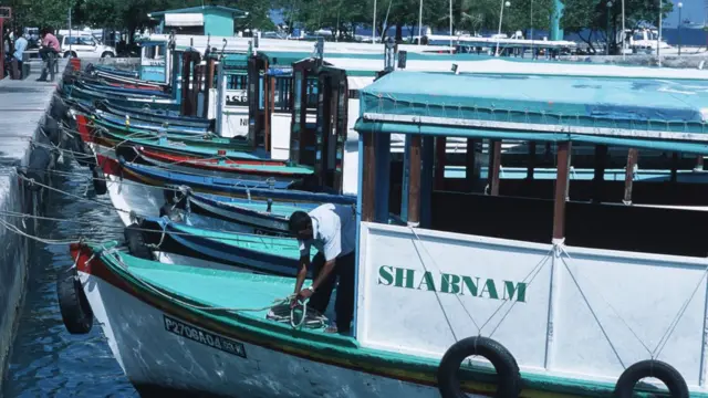 మాల్దీవుల రాజధానిలోని ఓడరేవు