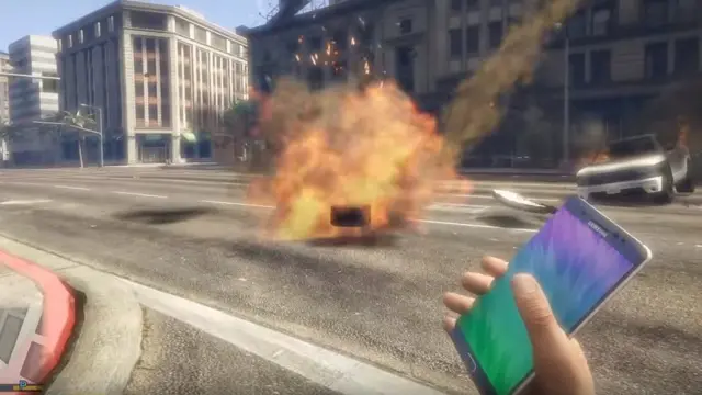 Grand Theft Auto V oyununda Samsung Galaxy Note 7