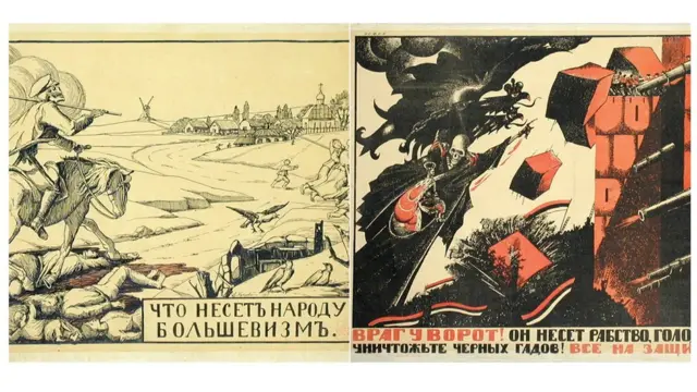 "Враг у ворот" и "Что несет народу большевизм?"