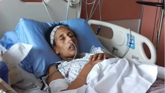 ትዕግስት በሆስፒታል አልጋ ተኝታ