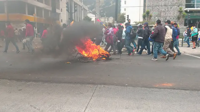 Protesto no Equador