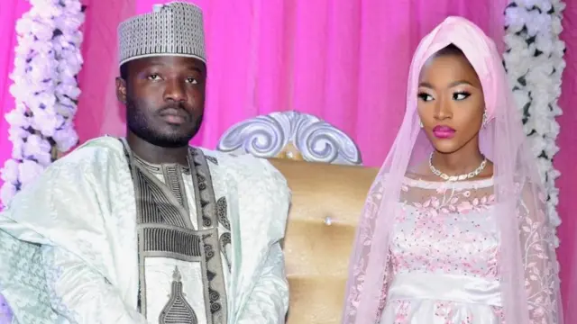 Sid Hussein and wife wen dem marry