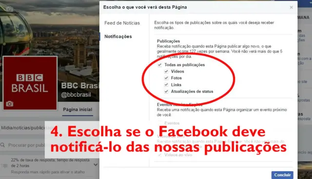 Página da BBC Brasil no Facebook