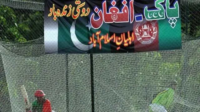 پاکستان اور افغانستان کے درمیان کرکٹ سے متعلق پوسٹر