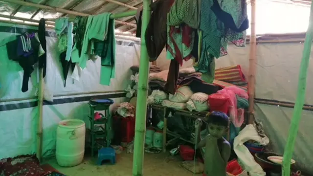 শরণার্থীদের মাথা গোঁজার ঠাঁই।