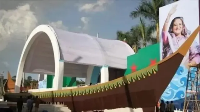 আওয়ামী লীগের নির্বাচনী প্রতিক নৌকার ছবি।