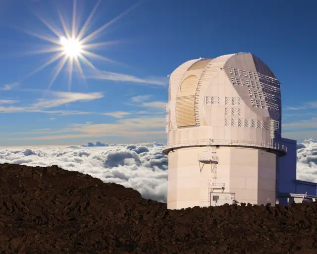 El telescopio Daniel K. Inouye en la cima del monte Haleakalā, en Maui, Hawái
