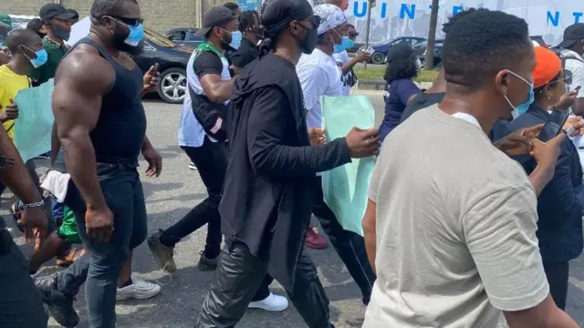 Foto from di protest