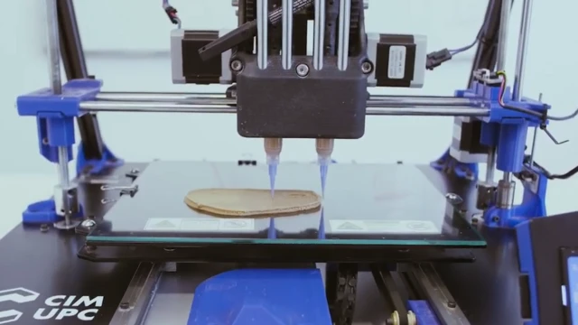 Des couches de "steak" peuvent être posées en s'entrecroisant pour créer une texture