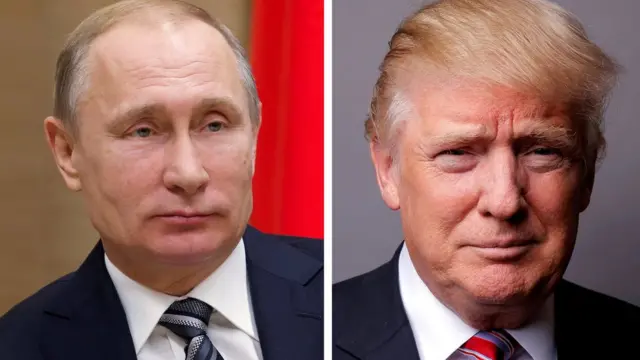 Trump ve Putin kolajı