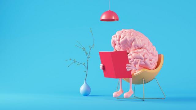 Cerebro leyendo