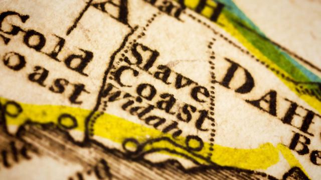Carte de la 'Côte des Esclaves'