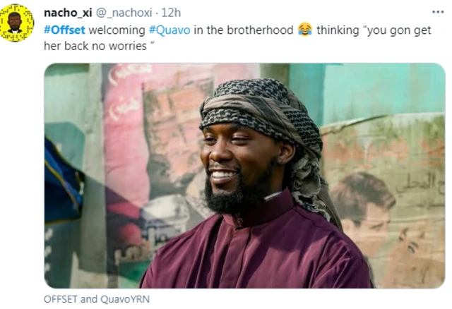 Screenshot of twitter reaction