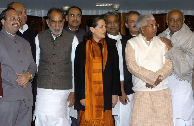 चंद्रशेखर, सोनिया गांधी, लालू यादव, अमर सिंह