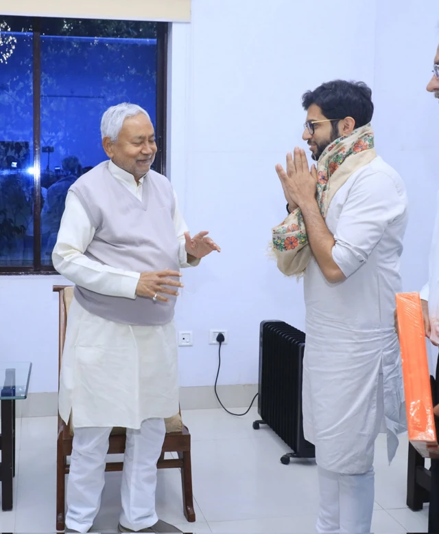 नीतीश कुमार और आदित्य ठाकरे