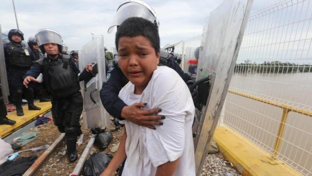 Caravana de migrantes Mario Castellanos el ni o que viaja solo