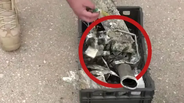 Shrapnel de l'attaque