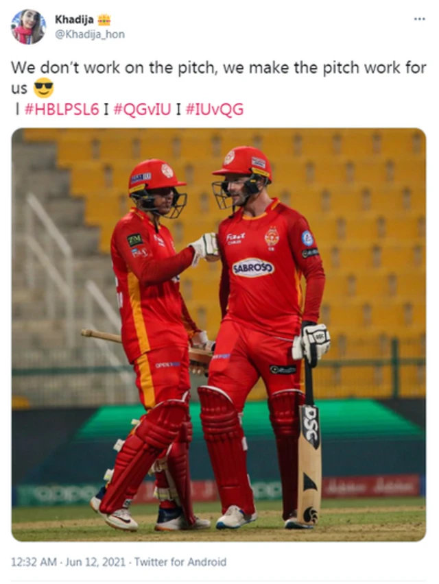 کوئٹہ گلیڈی ایٹرز، اسلام آباد یونائیٹڈ