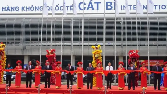 Sân bay quốc tế Cát Bi trong ngày khánh thành tháng 5/2016
