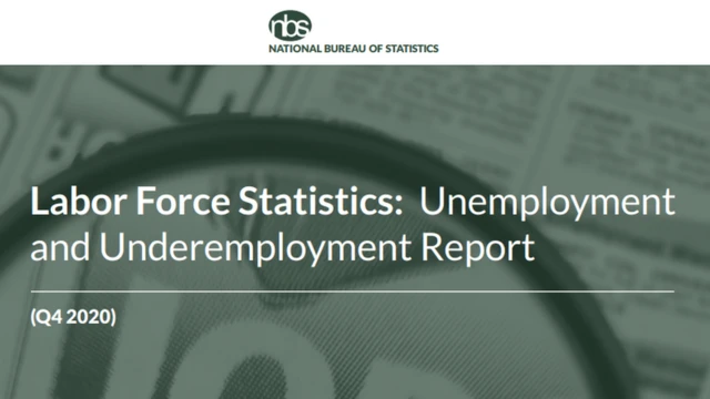 "Unemployment rate in Nigeria 2021"