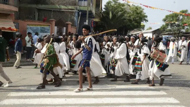 በሰቆጣ ከተማ ያለው የሻደይ አከባበር