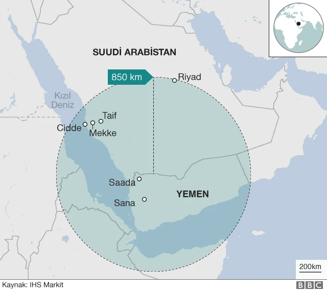 Husilerin füze menzili
