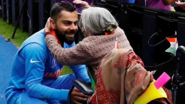 Charulata Patel meets Virat Kohli