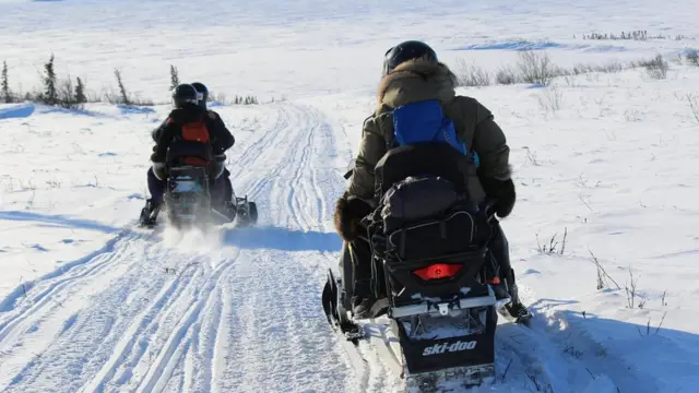 Pista de hielo en Inuvialuit.