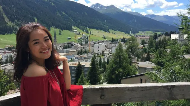 李菁菁2016年在达沃斯。